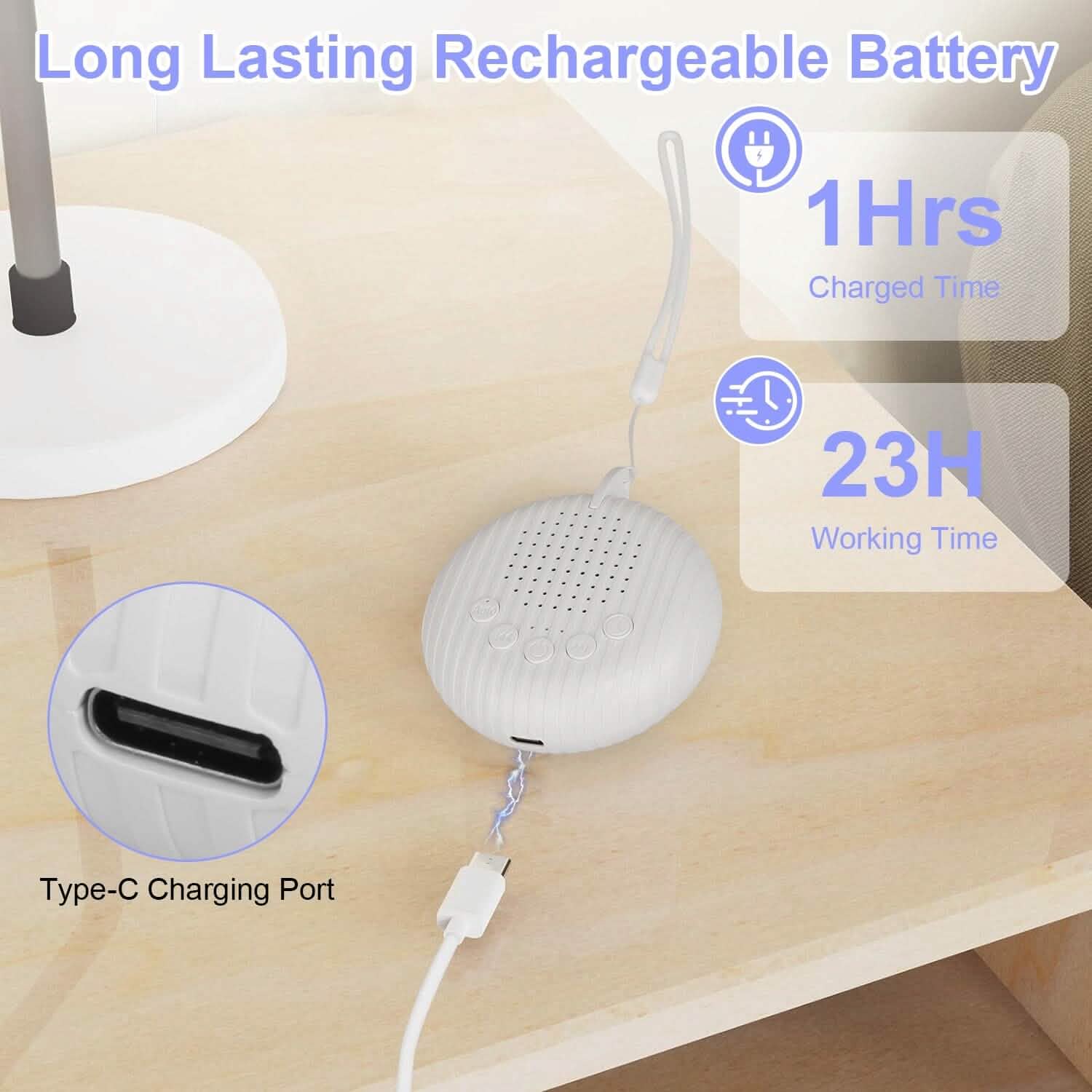 Portable White Noise Sound Machine for Sleep Aid